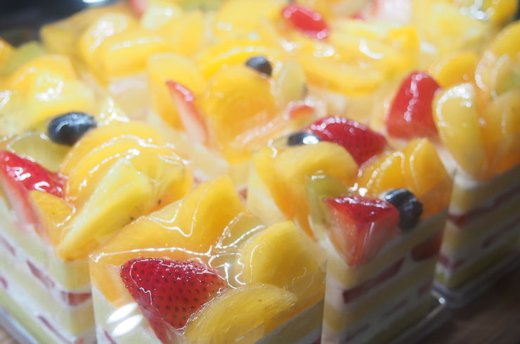 柿のショートケーキ